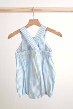 Load image into Gallery viewer, Blue easter bunny hand-smocked boy bubble