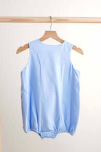 Load image into Gallery viewer, Blue easter cross hand-smokced boy bubble