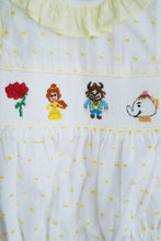 Load image into Gallery viewer, Mustard character hand smocked ruffle bubble