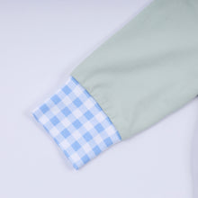 Load image into Gallery viewer, Sage cow hand smocked bubble