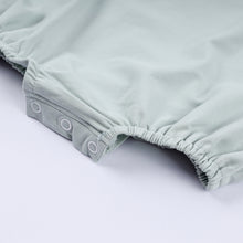 Load image into Gallery viewer, Sage cow hand smocked bubble