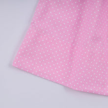 Load image into Gallery viewer, Pink character hand smocked dot ruffle dress