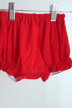Load image into Gallery viewer, Red christmas tree hand smocked bloomer set