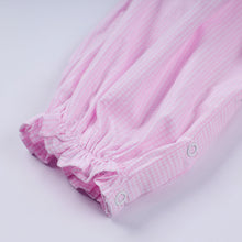 Load image into Gallery viewer, Pink christmas tree hand smocked ruffle romper