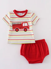 Load image into Gallery viewer, Fire Truck Bloomer Set