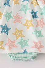 Load image into Gallery viewer, Blue seashell bow ruffle bubble