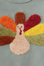Load image into Gallery viewer, Sage turkey french knot ruffle bubble