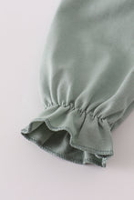 Load image into Gallery viewer, Sage turkey french knot ruffle bubble