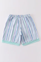 Load image into Gallery viewer, Blue stripe men swim trunks