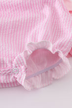 Load image into Gallery viewer, Pink Stripe Seersucker Character French Knot Bubble