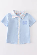 Load image into Gallery viewer, Crab french knot boy shirt
