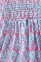 Load image into Gallery viewer, Blue ribbon lace charm smocked mom&me dress