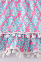 Load image into Gallery viewer, Blue ribbon lace charm smocked mom&me dress