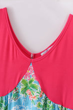 Load image into Gallery viewer, Pink floral character print mom dress