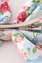 Load image into Gallery viewer, Pink floral print sailor hair bow