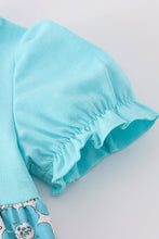 Load image into Gallery viewer, Blue aqua meadow girl bubble