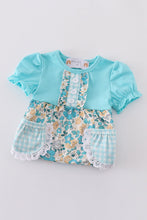 Load image into Gallery viewer, Blue aqua meadow girl bubble