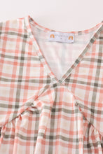 Load image into Gallery viewer, Green watercolor plaid mom&me dress