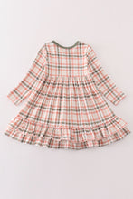 Load image into Gallery viewer, Green watercolor plaid mom&me dress