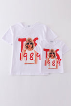 Load image into Gallery viewer, White music fan print mom&me top
