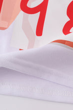 Load image into Gallery viewer, White music fan print mom&me top