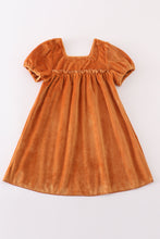 Load image into Gallery viewer, Caramel velvet mom&me dress
