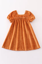 Load image into Gallery viewer, Caramel velvet mom&me dress