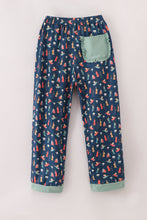 Load image into Gallery viewer, Navy nativity print mom pajamas pants