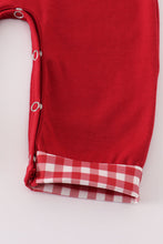 Load image into Gallery viewer, Maroon Alabama embroidery romper