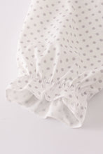 Load image into Gallery viewer, Maroon Alabama embroidery dot ruffle pants set