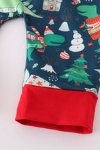 Load image into Gallery viewer, Green dinosaur print romper