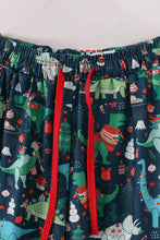 Load image into Gallery viewer, Green dinosaur print dad pajamas pants