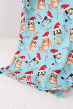 Load image into Gallery viewer, Blue christmas character print mom pajamas pants