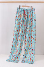 Load image into Gallery viewer, Blue christmas character print dad pajamas pants