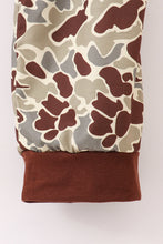 Load image into Gallery viewer, Camouflage antler embroidery men pajamas set