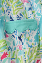 Load image into Gallery viewer, Green meadow splash ruffle bubble