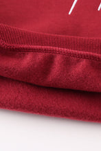 Load image into Gallery viewer, Maroon thankful fleece mom&me sweatshirt