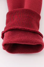 Load image into Gallery viewer, Maroon thankful fleece mom&me sweatshirt