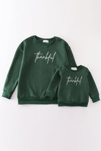 Load image into Gallery viewer, Forest thankful fleece mom&me sweatshirt