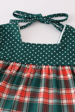 Load image into Gallery viewer, Forest merry christmas plaid mom&me dress