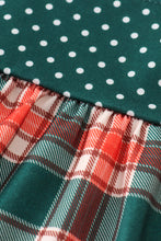Load image into Gallery viewer, Forest merry christmas plaid mom&me dress