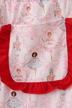 Load image into Gallery viewer, Red nutcracker print women pajamas pants