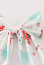 Load image into Gallery viewer, Christmas tree car print hair sailor bow