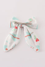 Load image into Gallery viewer, Christmas tree car print hair sailor bow