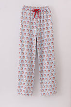 Load image into Gallery viewer, Blue christmas santa claus men pajamas pants