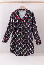 Load image into Gallery viewer, Navy deer print mom gown