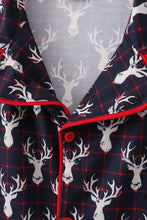 Load image into Gallery viewer, Navy deer print mom gown