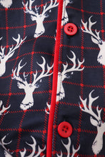 Load image into Gallery viewer, Navy deer print mom gown