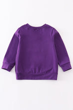 Load image into Gallery viewer, Puprle go tigers embroidery boy top