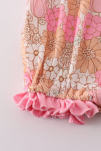 Load image into Gallery viewer, Retro Floral ruffle girl bubble